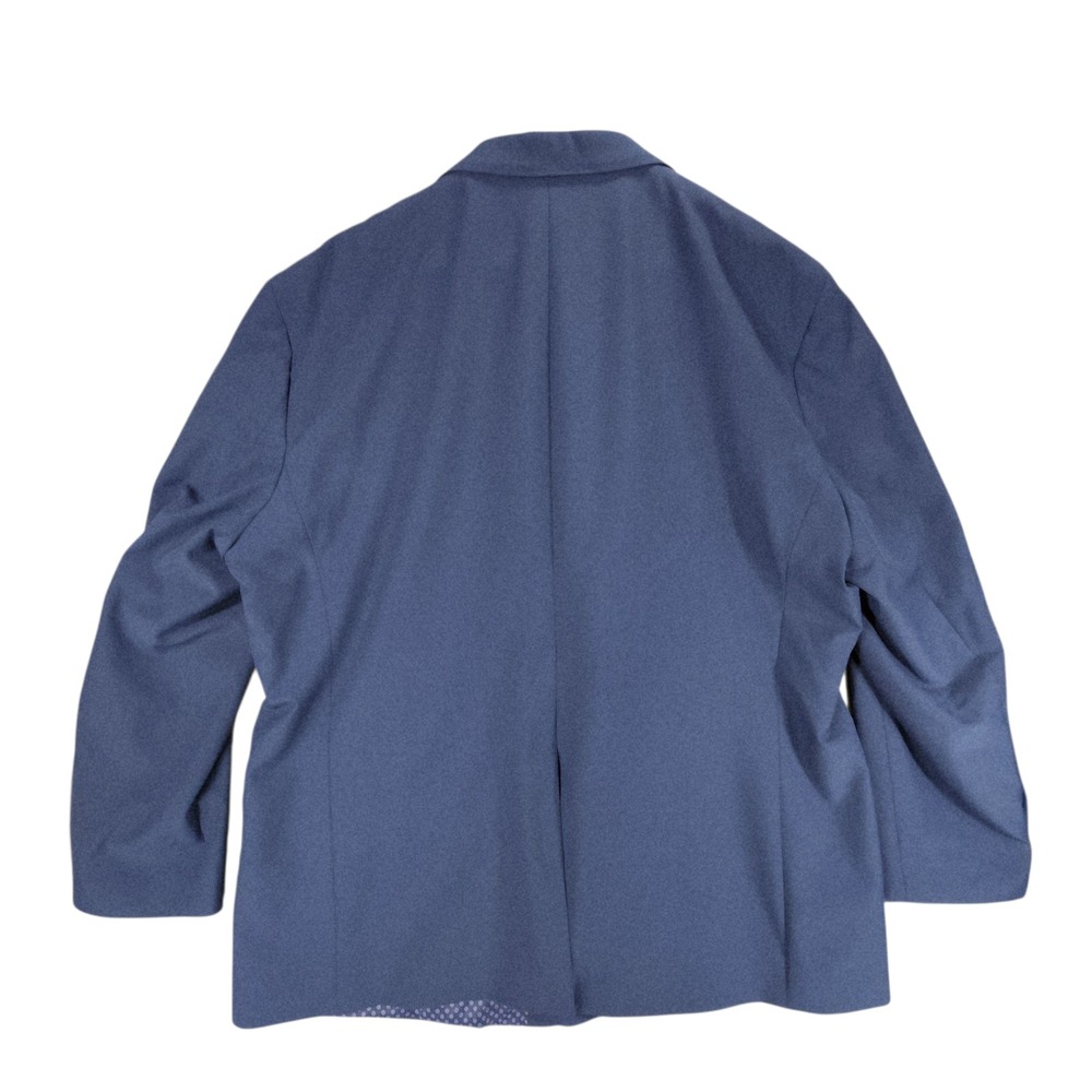 Stafford Sport Coat Men 56L Long Navy Performance Travel Big Tall Stretch Blazer - Picture 3 of 12